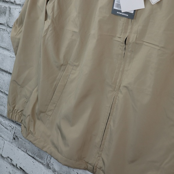 North End Men's Large Putty Jacket with Navy Blue Water Resistant Windbreaker - Picture 6 of 15